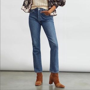 Agolde High Rise Riley Crop